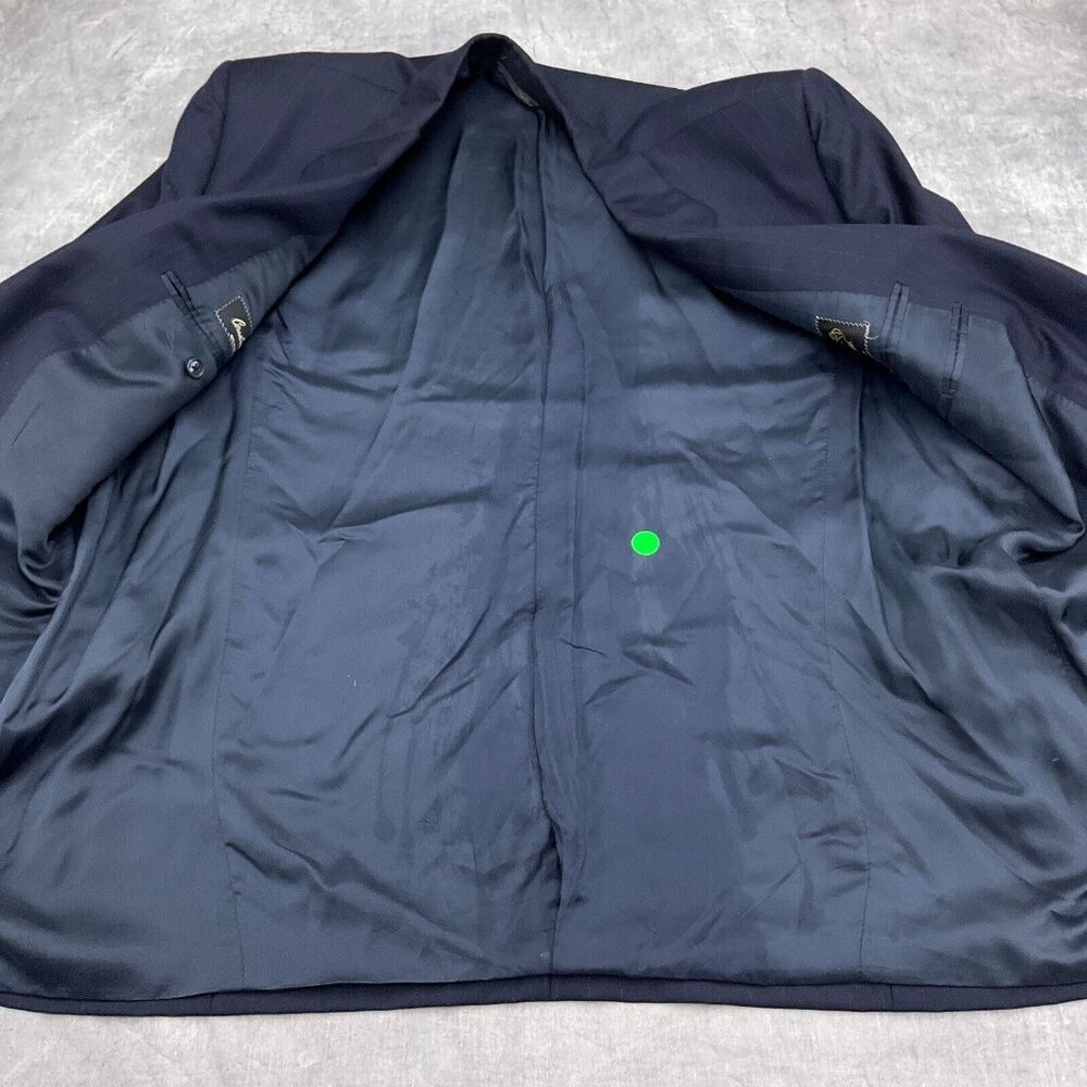 Coreliani Blazer Men 44 Blue Pinstripe Super 120s Merino Wool Classic Jacket - Picture 10 of 16
